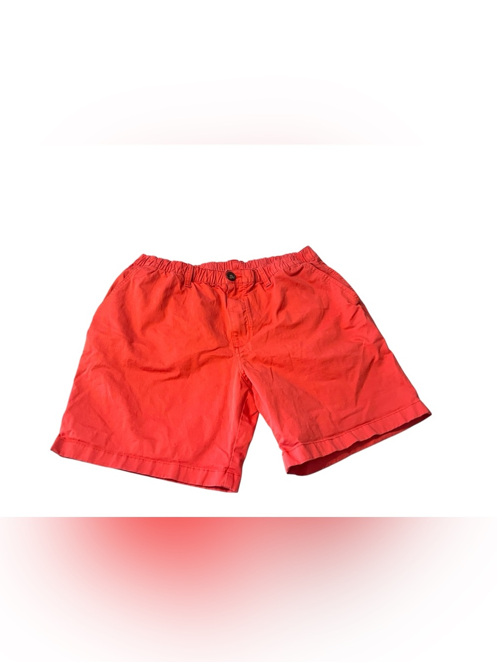 Chubbies Bright Coral Red Casual Shorts 7 inch Sz XL